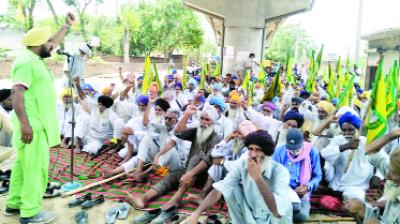 Farmers Protesting Against The Government.
