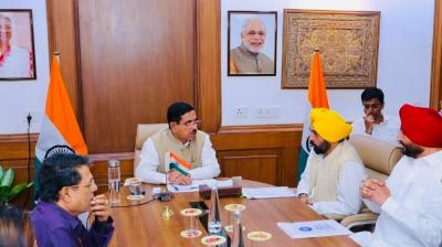 CM Mann met Union Minister Prahlad Joshi News