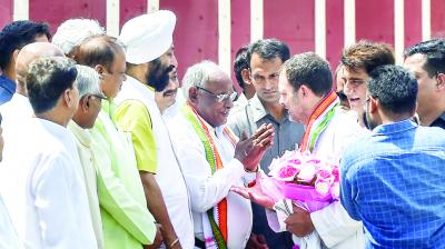 Rahul Gandhi During Meeting with Gram Sabha heads