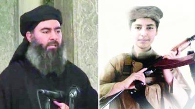 Abu Bakr al-Baghdadi And His Son Hudhayfah al-Badri