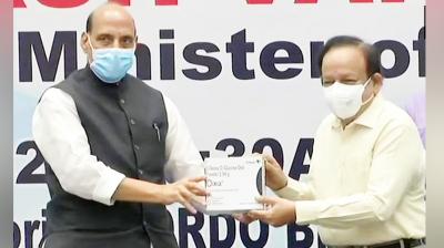 Rajnath Singh and Dr Harsh Vardhan release first batch of Anti-COVID drug 2DG 
