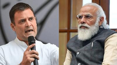 Rahul Gandhi and PM Modi