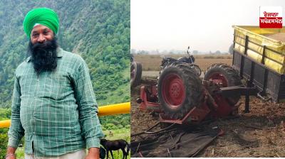 An unfortunate accident happened to a farmer in Gurdaspur, the farmer died due to falling under his own tractor