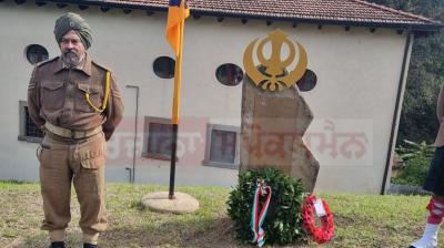 On the occasion of the 79th Independence Day in the city of France, tribute was paid to the martyred Sikh soldiers