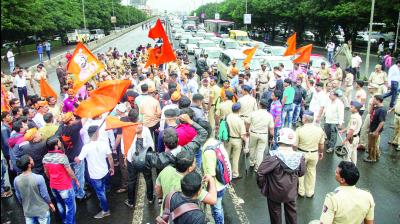 Marathas Protesting