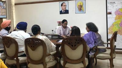 Dr. Baljit Kaur meeting with Education Department
