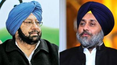 Sukhbir Badal, Capt Amrinder Singh