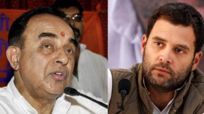 Subramanian Swamy and  Rahul Gandhi 