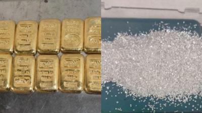 Big action of Mumbai customs department, 2.286 kg gold and diamonds worth 1.54 crore seized