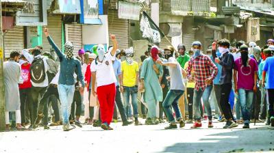 People Stone Pelting 