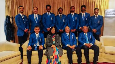 India Davis Cup team in Pakistan