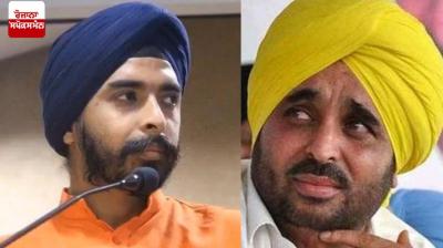  BJP leader Tajinder Bagga, Bhagwant Mann 