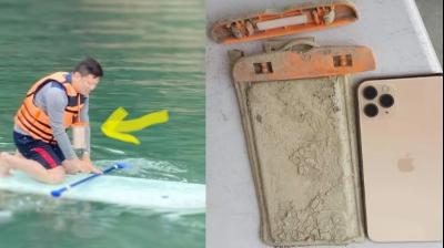 Man finds iPhone he lost inside Taiwan lake after a year, it still works. 