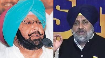 captain Amarinder Singh , Sukhbir Badal 
