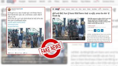 Fact check: Based on Manjinder Sirsa's tweet, News 18 ran fake news