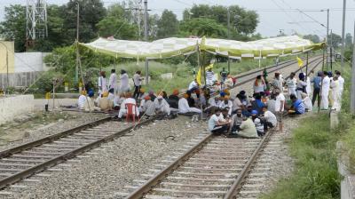  Farmers' dharna continues in Jalandhar 