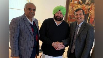 Dinkar Gupta DGP of Punjab meets CM