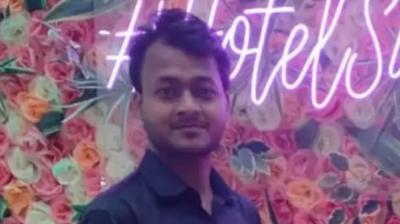 A young man riding a motorcycle was hit by a vehicle and died