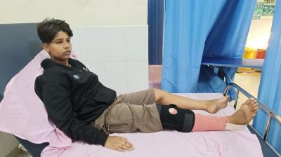 A 13-year-old innocent boy who went to steal kites in the fields was beaten up by the landlord