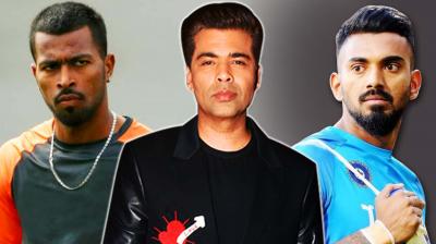 Hardik Pandya, KL Rahul, Karan Johar