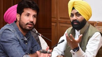 Amarinder Singh Raja Warring and Minister Laljit Singh Bhullar 