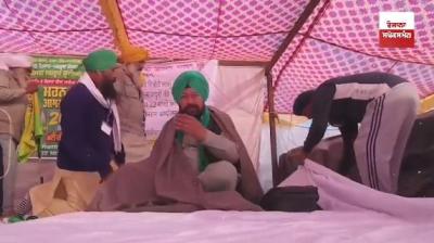  ਚੌਥਾ ਦਿਨ ਮਰਨ ਵਰਤ ’ਤੇ ਬੈਠੇ ਕਿਸਾਨ ਆਗੂ ਸੁਖਜੀਤ ਸਿੰਘ 