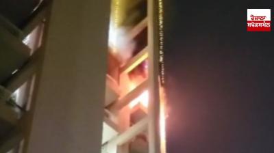 ਪੰਚਕੂਲਾ ਦੇ ਫਲੈਟ 'ਚ ਲੱਗੀ ਹੋਈ ਅੱਗ