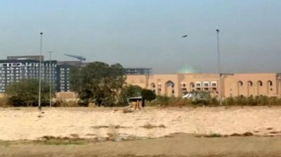 A rocket attack on the American embassy in Baghdad, the capital of Iraq