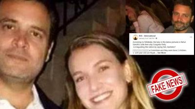  Fact Check: Rahul Gandhi is an actress, not his wife, viral picture fake
