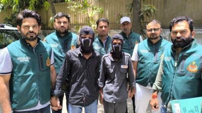 ਦਿੱਲੀ ਪੁਲਿਸ ਸ਼ਾਰਪਸ਼ੂਟਰਾਂ ਨੂੰ ਗ੍ਰਿਫ਼ਤਾਰ ਕਰਦੇ ਹੋਏ 