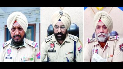  to ਕੁੱਟਮਾਰ ਦੌਰਾਨ ਜਾਣਕਾਰੀ ਸਾਂਝੀ ਕਰਦੇ ਹੋਏ ਪੀੜਤ ਏ.ਐਸ.ਆਈ ਸਰਬਜੀਤ ਸਿੰਘ, ਡੀ.ਐਸ.ਪੀ.ਰਾਜਬੀਰ ਸਿੰਘ ਐਸ.ਐਚ.ਓ ਜਸਵੰਤ ਸਿੰਘ