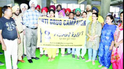 People During Anti Drug Campaign