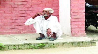 Old Man Taking Cigarettes