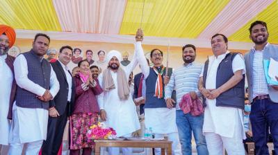 cm charanjit singh channi, aruna chaudhary and others