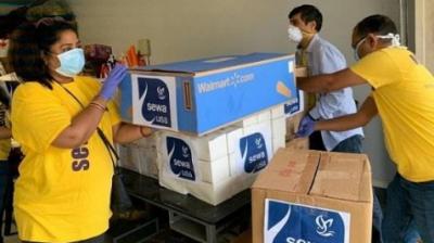 Honored 'Sewa International' for serving the community