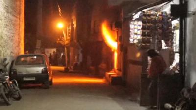 The cylinder caught fire 