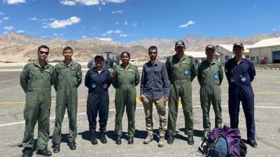 Air force rescued an Israeli citizen stuck in Ladakh