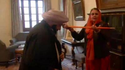 Before filing nominations, Capt. Amarinder Singh took blessings'