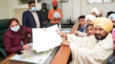 CM Charanjit Singh Channi filed nomination papers for Bhadaur constituency