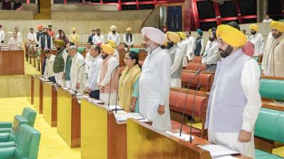 The Punjab Vidhan Sabha under the leadership of CM Mann paid homage to eminent personalities