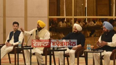 Bhagwant Mann addressed the first meeting of the Legislative Party 