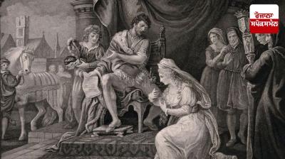 Why did the Queen walk around naked for the good of the people?