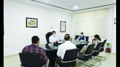 ਜ਼ਿਲ੍ਹਾ ਸੈਸ਼ਨ ਜੱਜ ਸ਼ਾਰਦਾ ਦੀ ਪ੍ਰਧਾਨਗੀ ਵਿਚ ਹੋਈ ਮੀਟਿੰਗ।