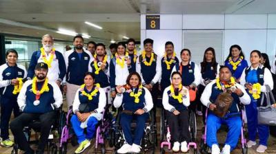 Grand welcome for Paralympic medal winners on their return home