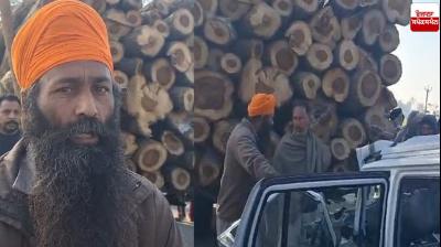 A car collided with a standing trolley TarnTaran News in punjabi 