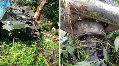 ਖੱਡ ’ਚ ਡਿੱਗੇ ਟਰੱਕ ਦੀ ਤਸਵੀਰ 