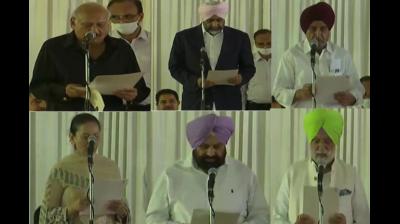 The new ministry took oath at Punjab Raj Bhawan