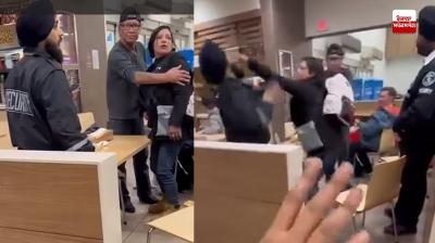 Sikh security guard and woman clash in Canada