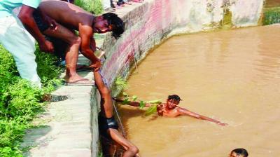 Swimmers taking out the Body