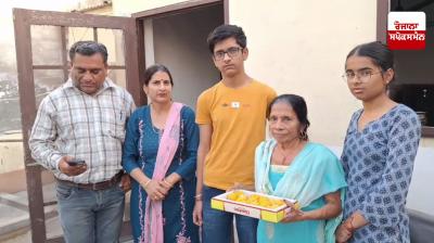 Puneet Verma brought glory to his parents and school by scoring 100% marks in 8th standard.